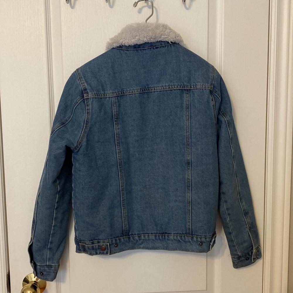 Fur lined jean jacket - Picture 3 of 3
